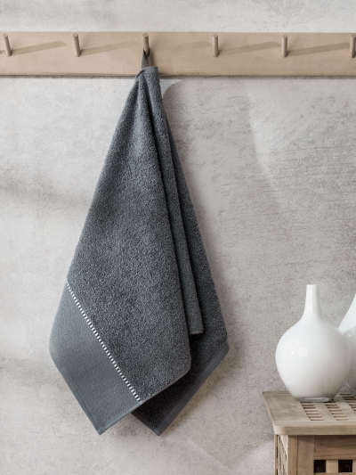 Турецкое махровое полотенце METEOR ALISA Антрацит